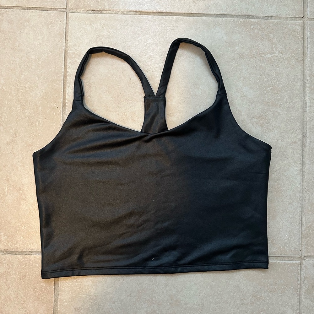 Abercrombie & Fitch Black Athletic Cropped Tank Top